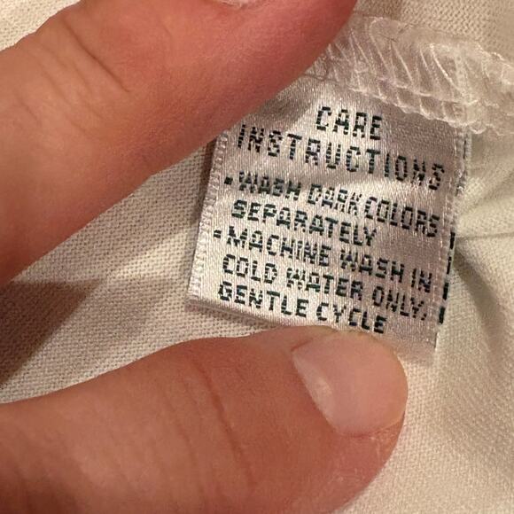 The Masters Golf Polo Shirt Mens Sz Medium White Short Sleeve Pima Cotton Preppy - Picture 6 of 9